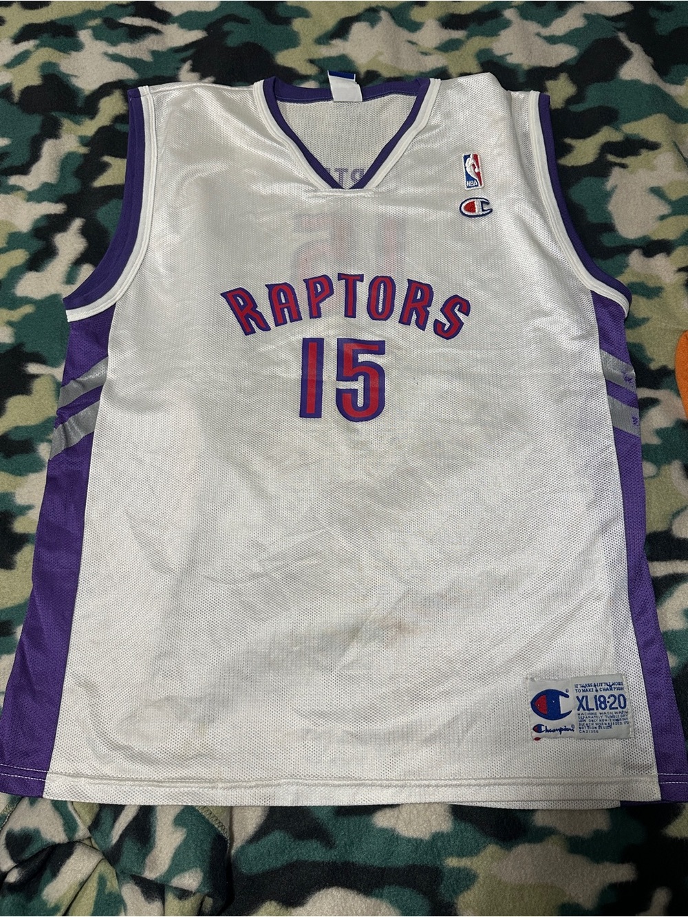 Champion Vince Carter #15 Toronto Raptors Jersey
